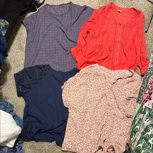 Women's Mixed Color Tops Set